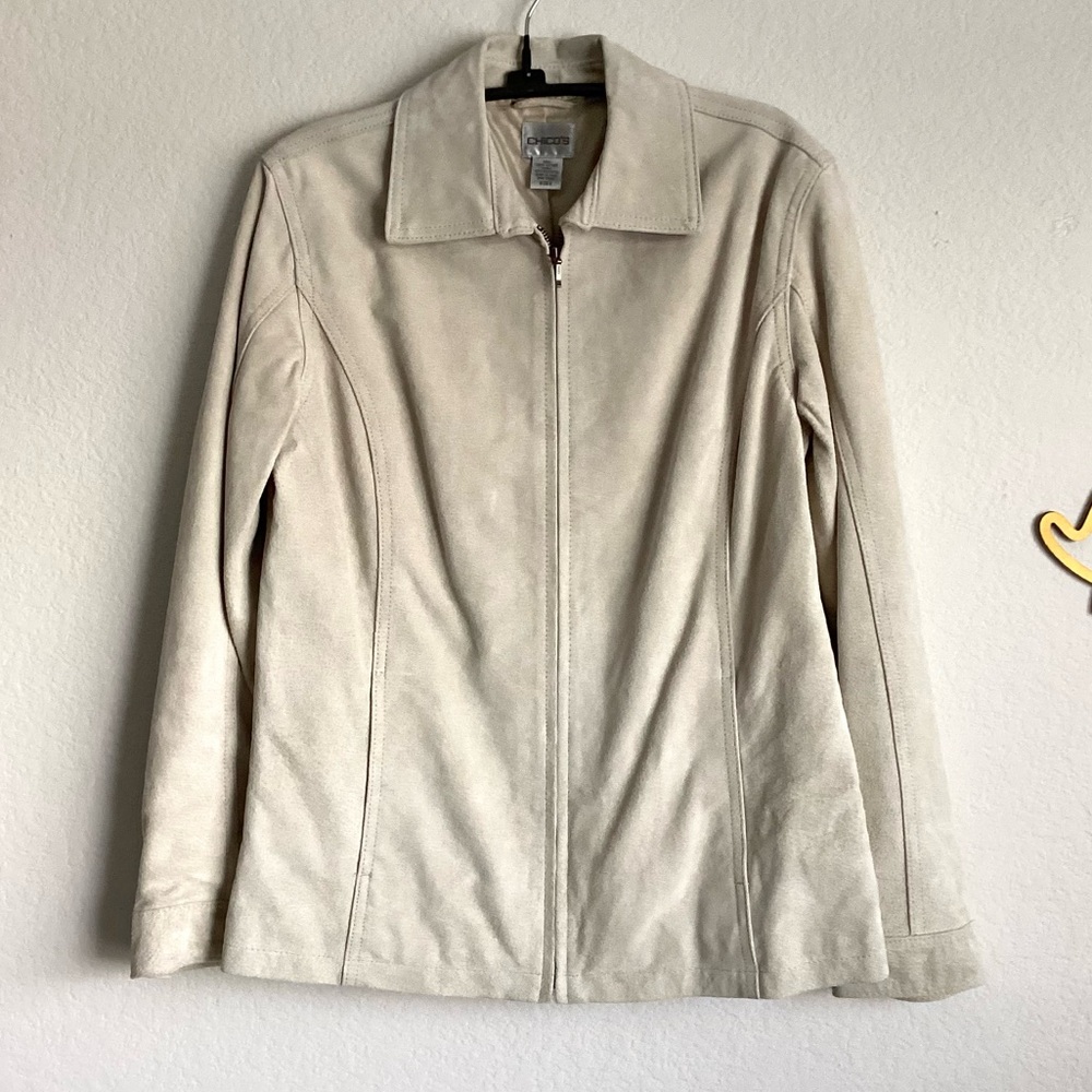 \Chico’s\ Cream Suede Jacket